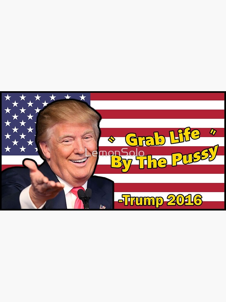 Trump Grab Life By The Pussy Canvas Print By Lemonsolo Redbubble