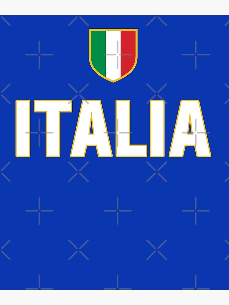 Póster Regalo del orgullo italiano Bandera de Italia Italia Azzuri