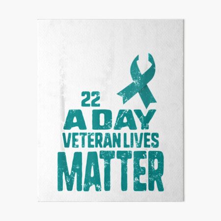 PTSD Awareness 22 A Day Veteran Lives Matter American Flag TShirt Art