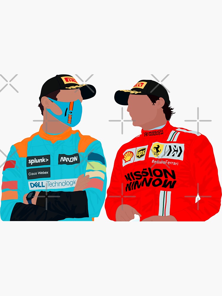 Lando Norris Carlos Sainz Sticker For Sale By Noellesmith