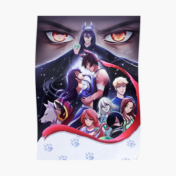 Aphmau Aaron Lycan Tshirt Aaron Lycan Sticker Aphmau Cat Poster