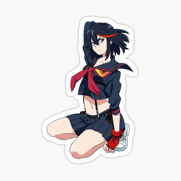 Ryuko Matoi Sticker By Stormy Art Redbubble