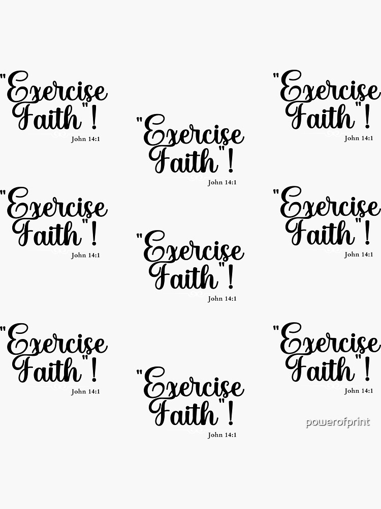 Exercise Faith JW Circuit Assembly Sticker For Sale By Powerofprint