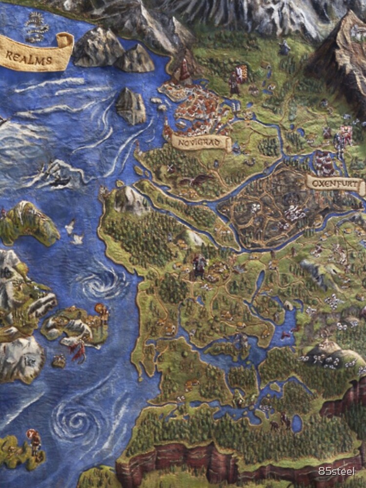 Cool Witcher Map Witcher World Map Witcher Map The Witcher Map