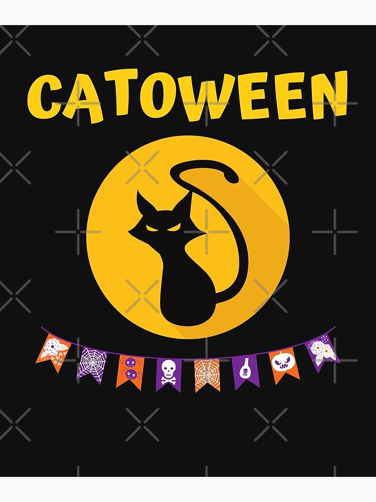 Happy Catween Halloween Poster For Sale By BhavyaBathla Redbubble