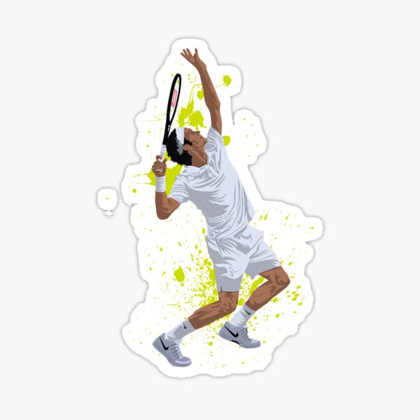 Sticker Roger Federer Redbubble