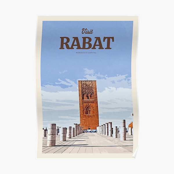 Visit Rabat Poster By Callumgardiner Redbubble