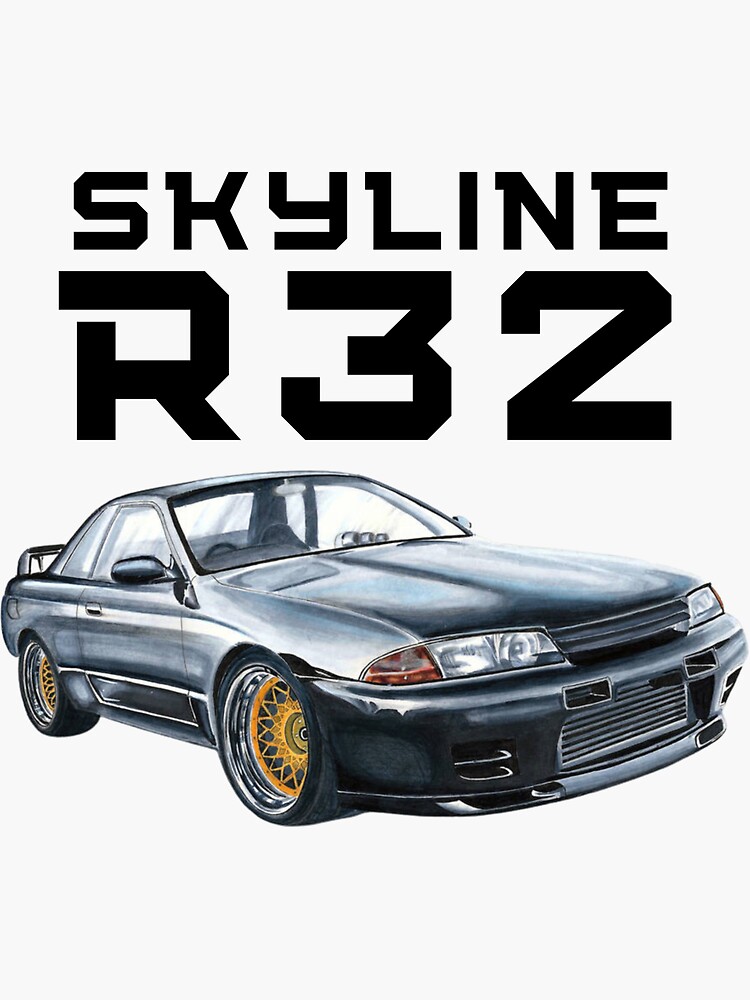 Skyline R Gtr Sticker For Sale By Motoshift Redbubble