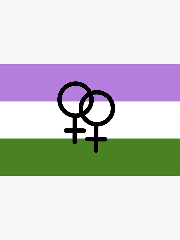 Nonbinary Lesbian Sapphic Pride Flag Sticker For Sale By Butchgems