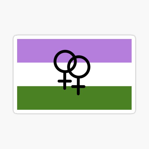 Nonbinary Lesbian Sapphic Pride Flag Sticker For Sale By Butchgems