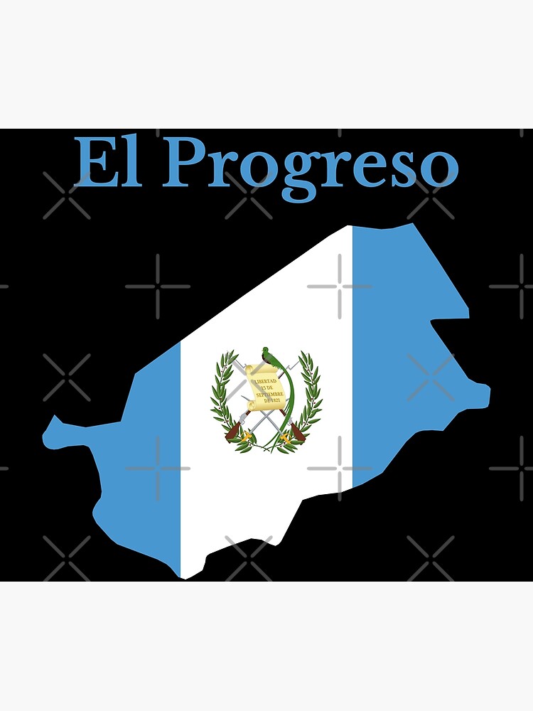 El Progreso Department Map Guatemala Poster For Sale By Marosharaf