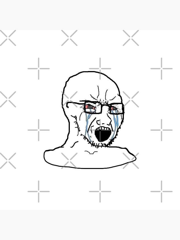 Crying And Angry Wojak Photographic Print For Sale By Arsenickeda Redbubble