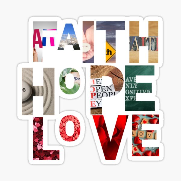 Faith Hope Love Sticker For Sale By BeyoundBlessed Redbubble