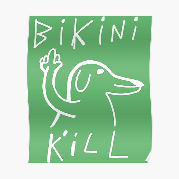 Bikini Kill Poster For Sale By Nightchannel Redbubble