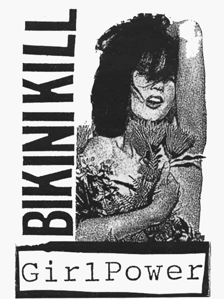 Bikini Kill Sticker For Sale By Nightchannel Redbubble