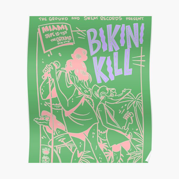 Bikini Kill Poster By Nightchannel Redbubble