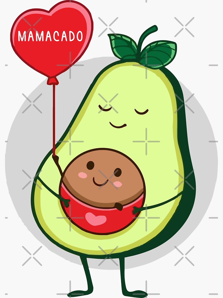 Womens Mamacado Pregnancy Mother Cute Avocado Fruit Pregnant Mom