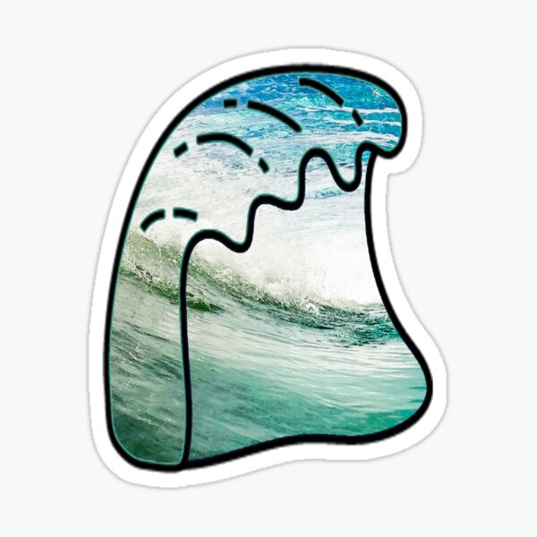 Ocean Wave Sticker For Sale By Shenuka Redbubble