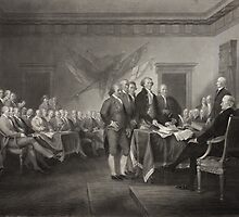 Signing the Declaration of Independence by Vintage Works