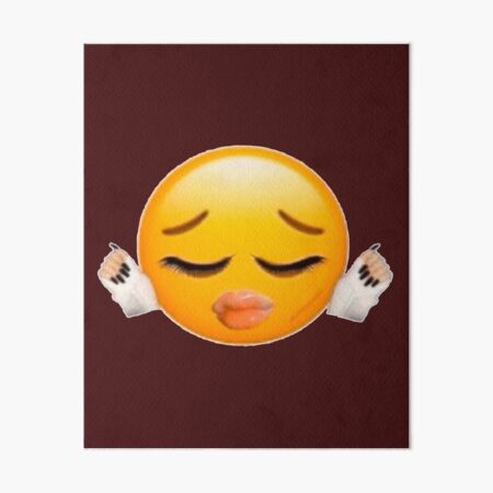 Bad Bitch Biting Lips Emoji Sheesh Meme Art Board Print By SirMemesALotR Redbubble