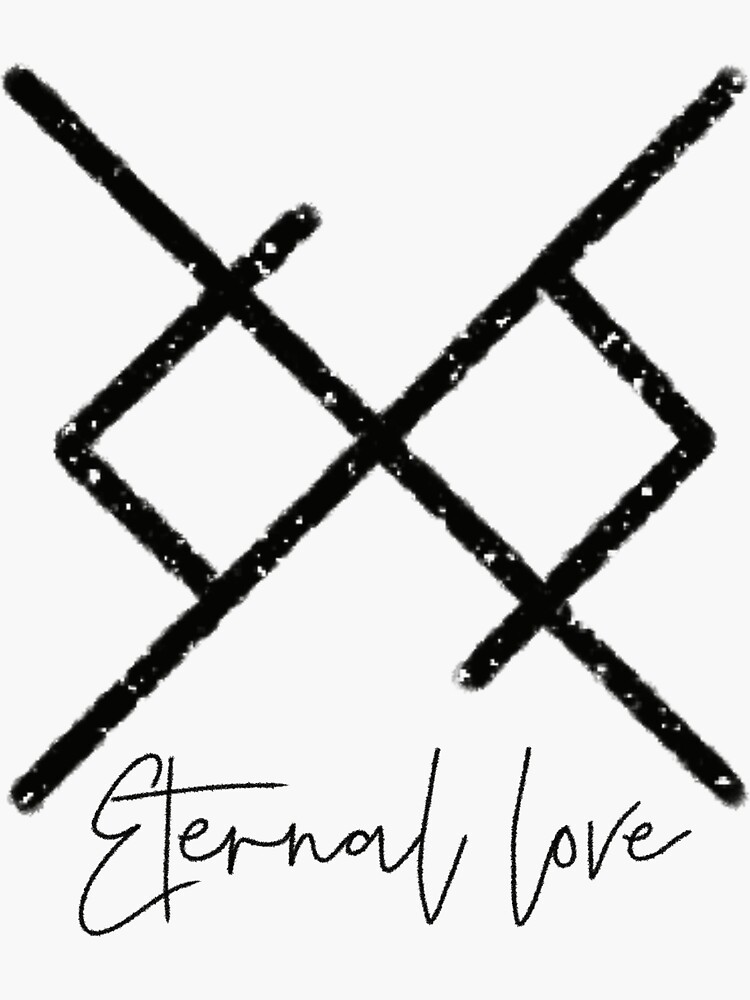 Viking Rune Eternal Love Sticker For Sale By PaperArtsforyou Redbubble