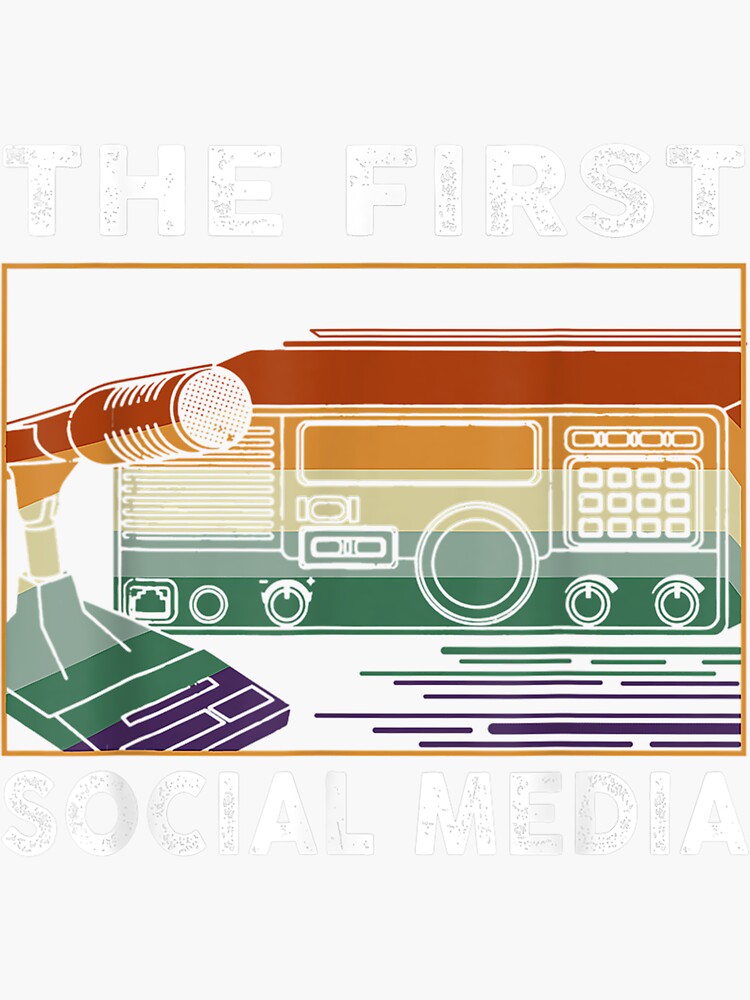 Ham Radio Operator First Social Media Amateur Sticker For Sale By