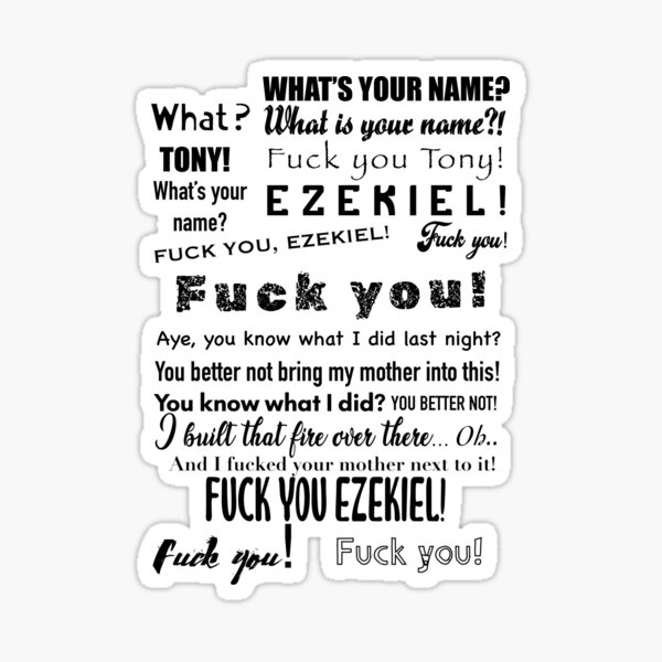 Fuck You Tony Sticker For Sale By LoveHurtz Redbubble