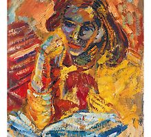 Girl Reading by Adam JL Dutkiewicz