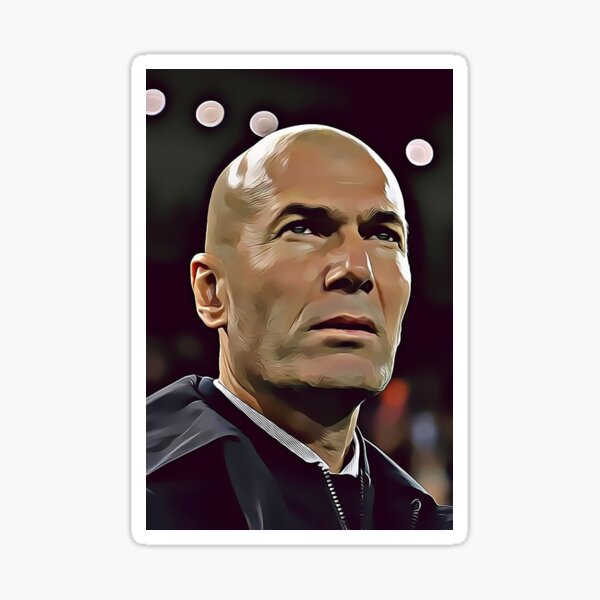 Wallpaper Zinedine Zidane Art Sticker For Sale By Zorantan70 Redbubble