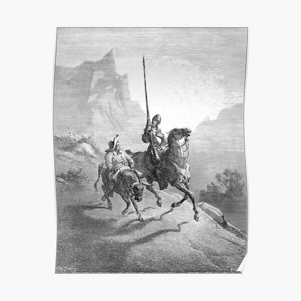 Don Quixote And Sancho Setting Out Gustave Dore 1863 Poster By