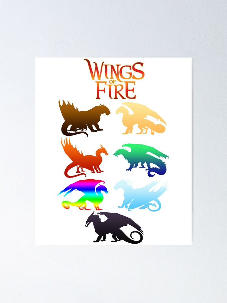 Glory Fantasy Rainwing Wings Of Fire Tribes Cute Fans Poster By