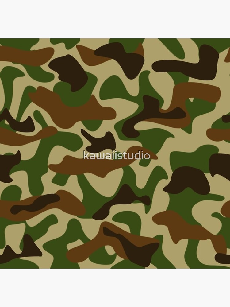 Camouflage Sticker By Kawaiistudio Redbubble