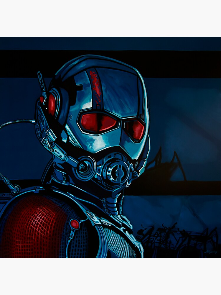 Ant Man Painting Sticker For Sale By Paulmeijering Redbubble