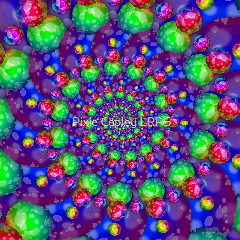 Fractal Spiral Rainbow By Pixie Copley LRPS Redbubble