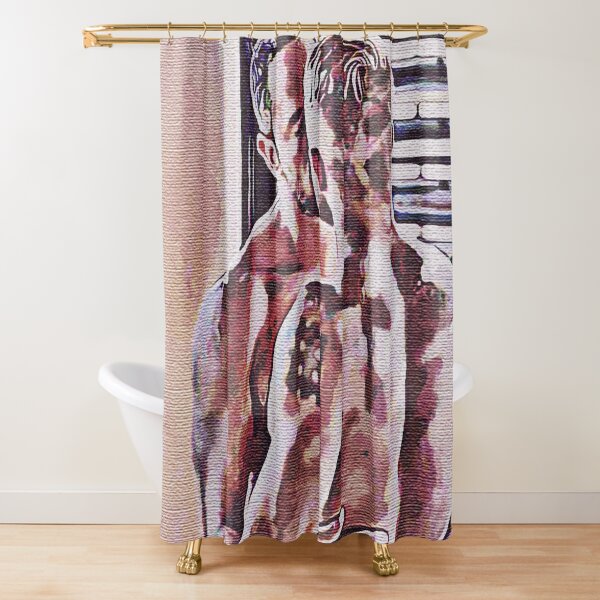 Morning Kisses Homoerotic Art Male Nudes Male Nude Shower Curtain By Male Erotica Redbubble