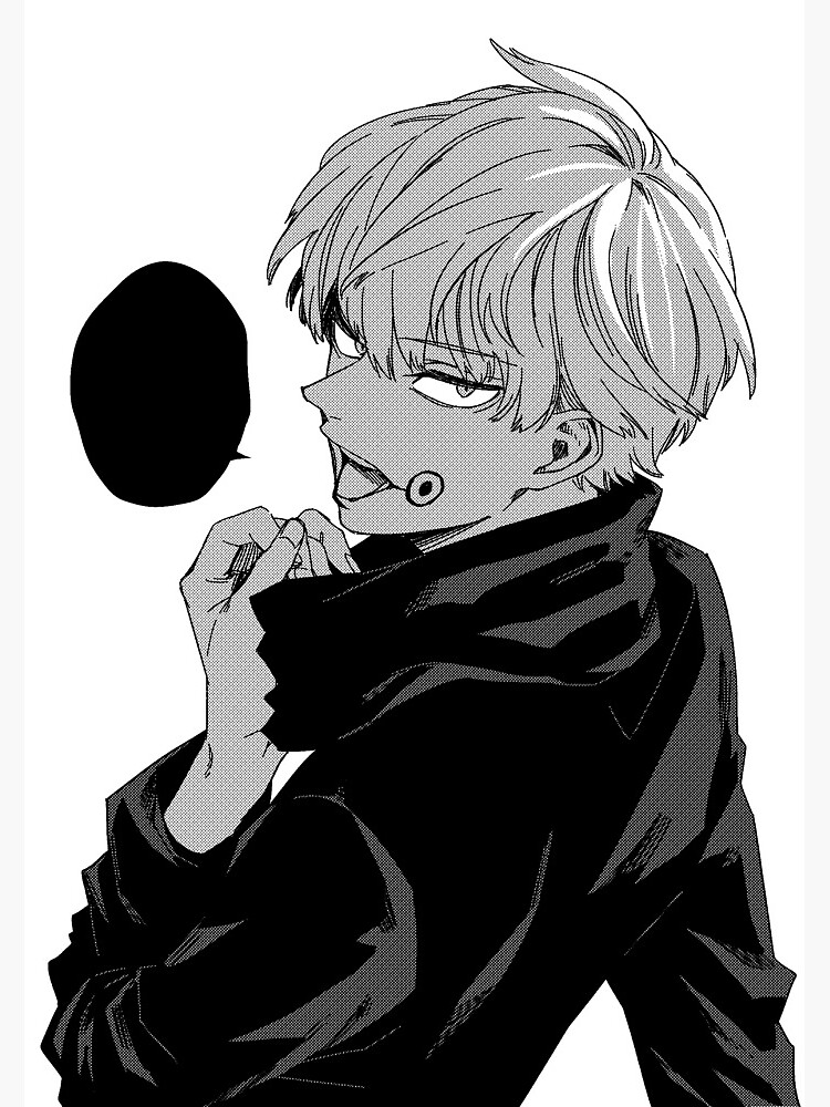 Toge Inumaki Jujutsu Kaisen Manga Panel Cursed Speech Metal Print By