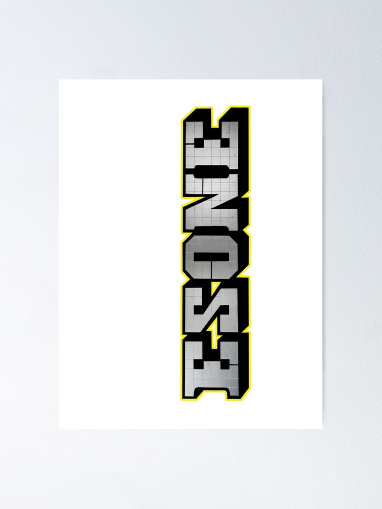 VERTICAL YELLOW BLOCKBUSTER ESONE URBAN GRAFFITI STREET STYLE Poster