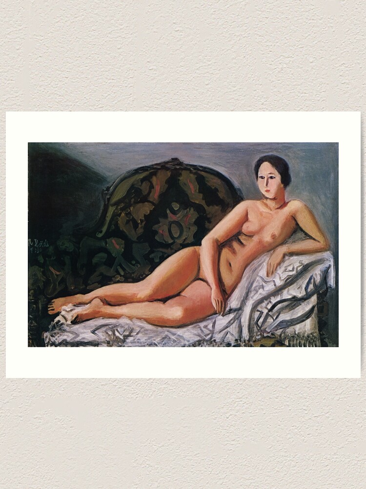 Koide Narashige Naked Body On Sofa Nude Female 1930 Art Print By