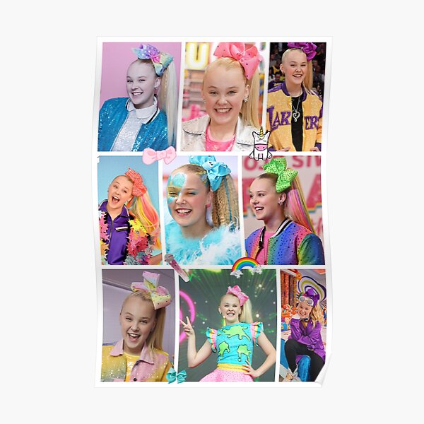 Jojo Siwa Collage Poster By Moonlight Tree Redbubble