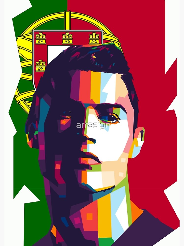 Cristiano Ronaldo Wpap Pop Art Poster For Sale By Arrasign Redbubble