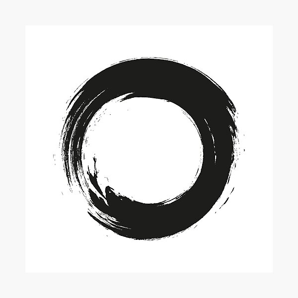 L Mina Fotogr Fica C Rculo Zen Enso Pincel Circular C Rculo Japon S