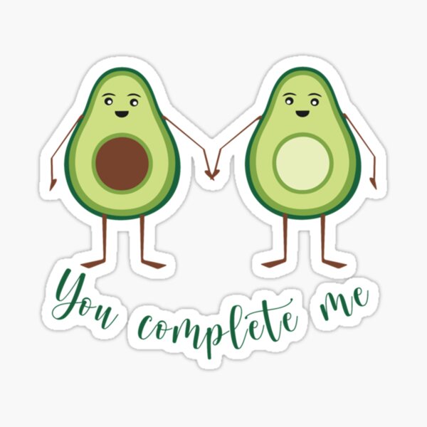 You Complete Me Sticker For Sale By Lydiaham Redbubble