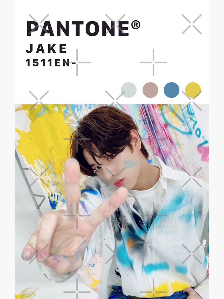 ENHYPEN Jake Pantone Ver ENniversary Photo Sticker For Sale By