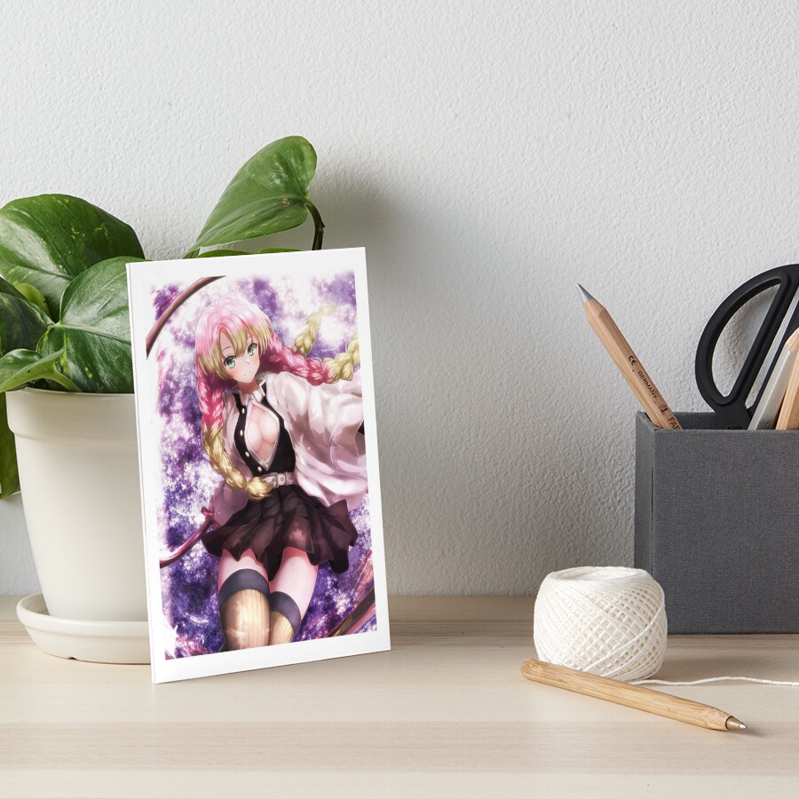 Mitsuri Kanroji Demon Slayer Art Board Print By Lorypig Redbubble