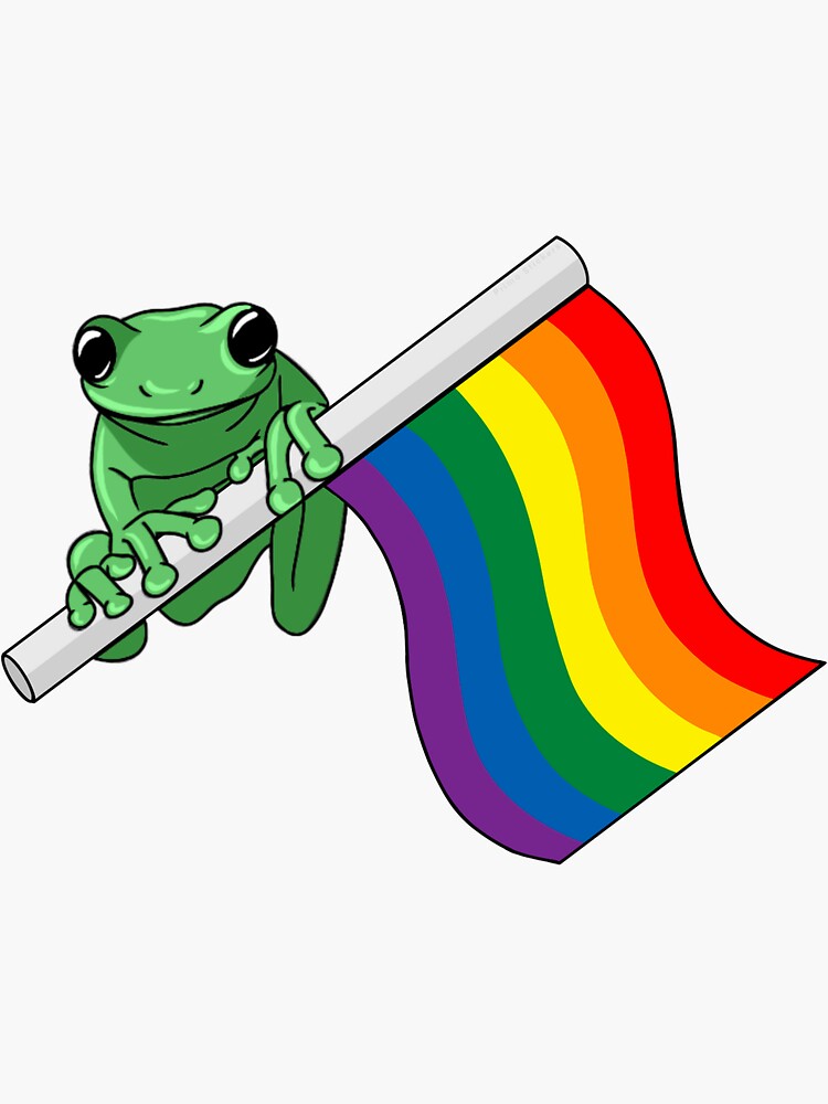 Gay Pride Frog Lgbt Sticker For Sale By Primostickers Redbubble