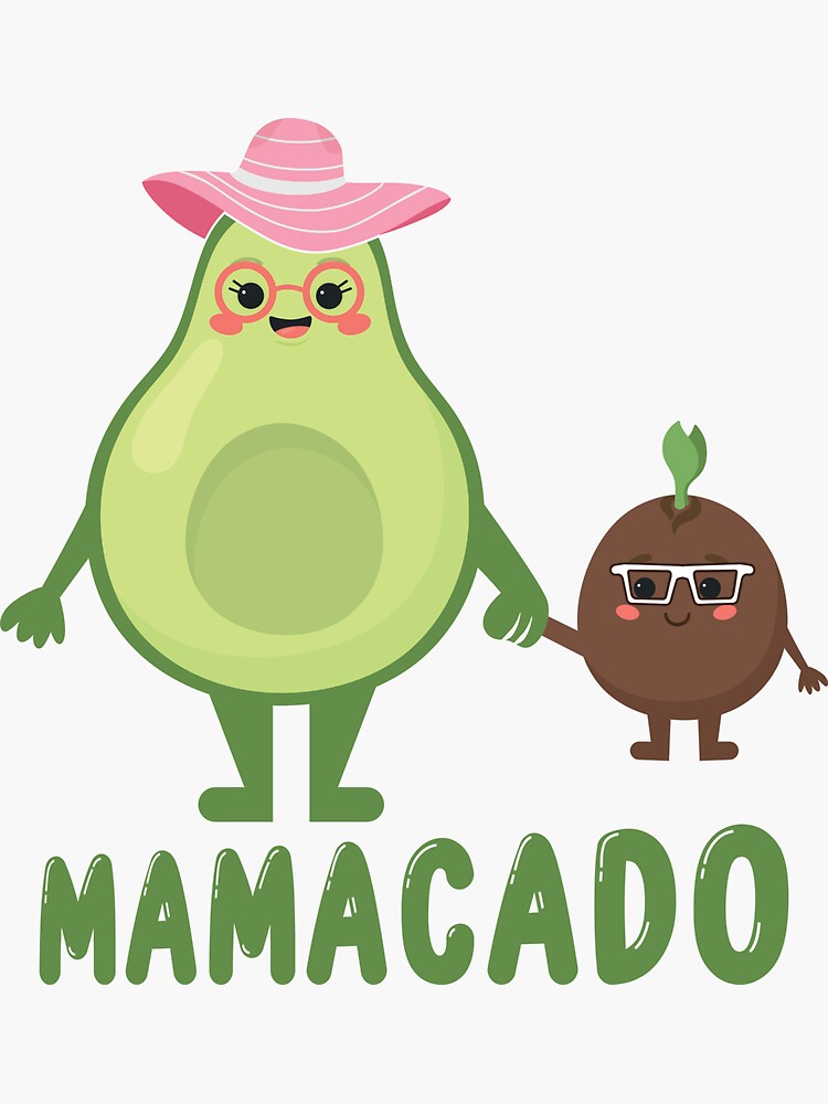 Mamacado Funny Avacado Mom Shirt Sticker For Sale By Sgibby80