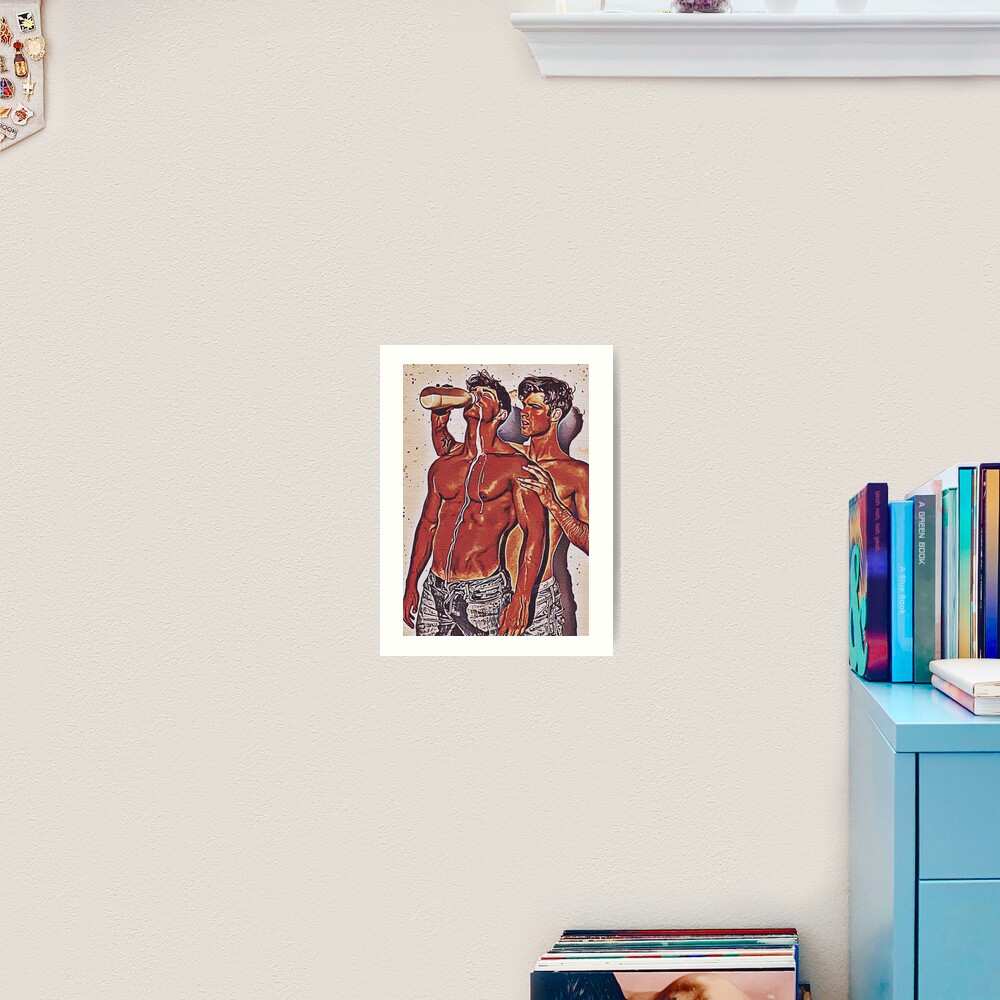 Thirsty Homoerotic Art Gay Couple Homoerotic Sexy Gay Art Art