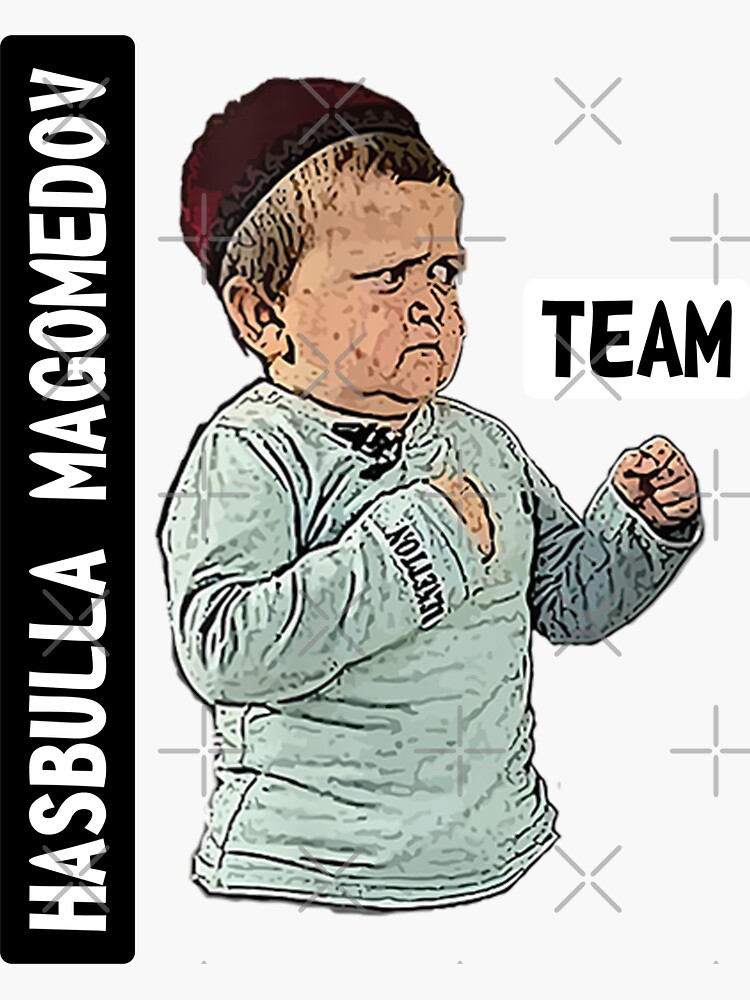 Hasbulla Magomedov Premium Team Mma Fight Meme Sticker For Sale By