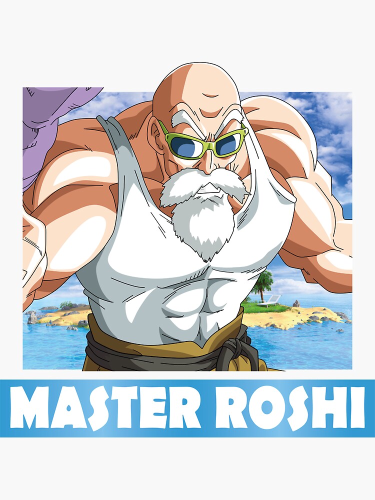 Master Roshi Dragon Ball Super Sticker For Sale By Madi D Redbubble