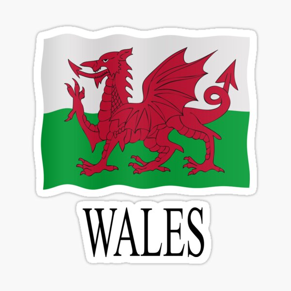 Welsh Flag Sticker For Sale By Stuwdamdorp Redbubble